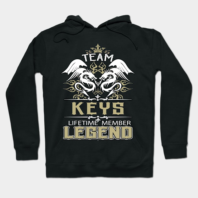 Keys Name T Shirt -  Team Keys Lifetime Member Legend Name Gift Item Tee Hoodie by yalytkinyq